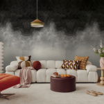 79239-6 Панно AS Creation 159*280, Облачная вуаль черная