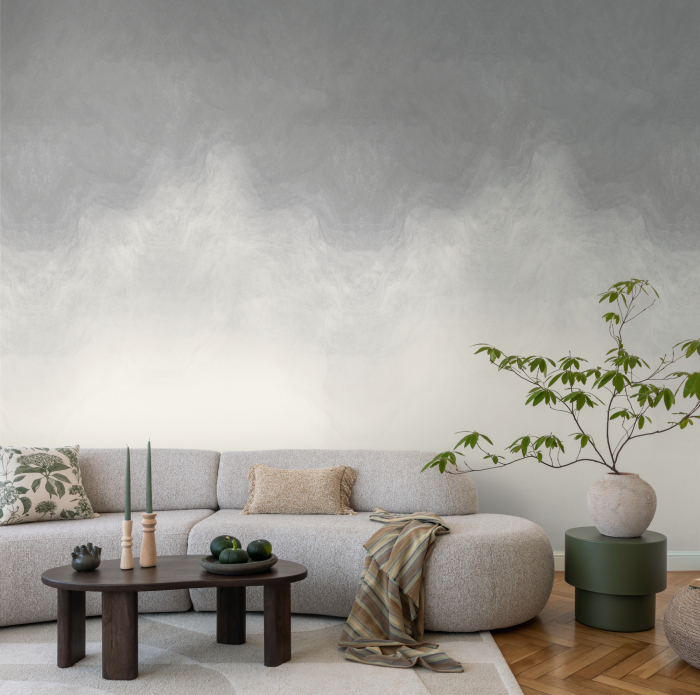 79239-1 Панно AS Creation 159*280, Облачная вуаль серебро