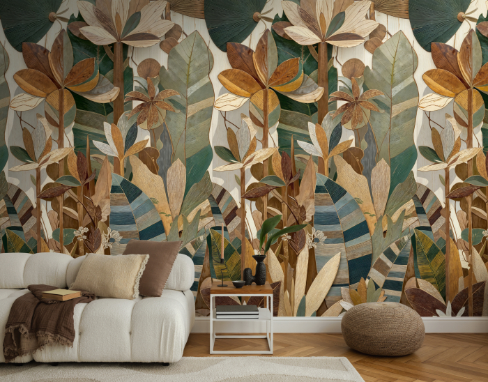 79224-8 Панно AS Creation 159*280, Ботаника маркетри