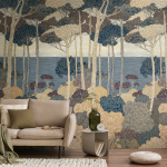 79229-5 Панно AS Creation 159*280, Эхо прибрежного леса